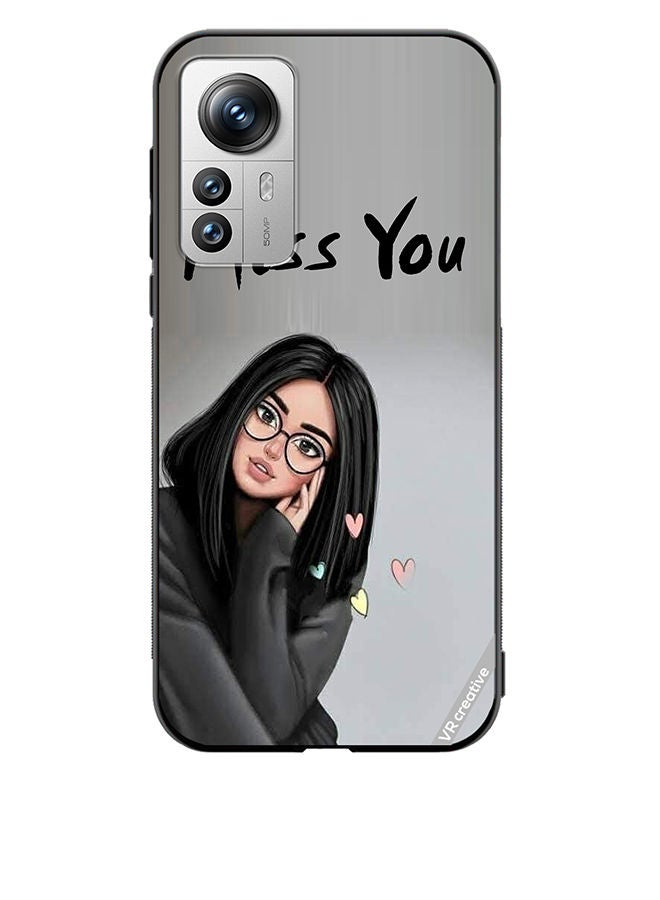 VR CREATIVE Protective Case Cover For Xiaomi 12 Pro Girl Miss You Design Multicolour - Image 1