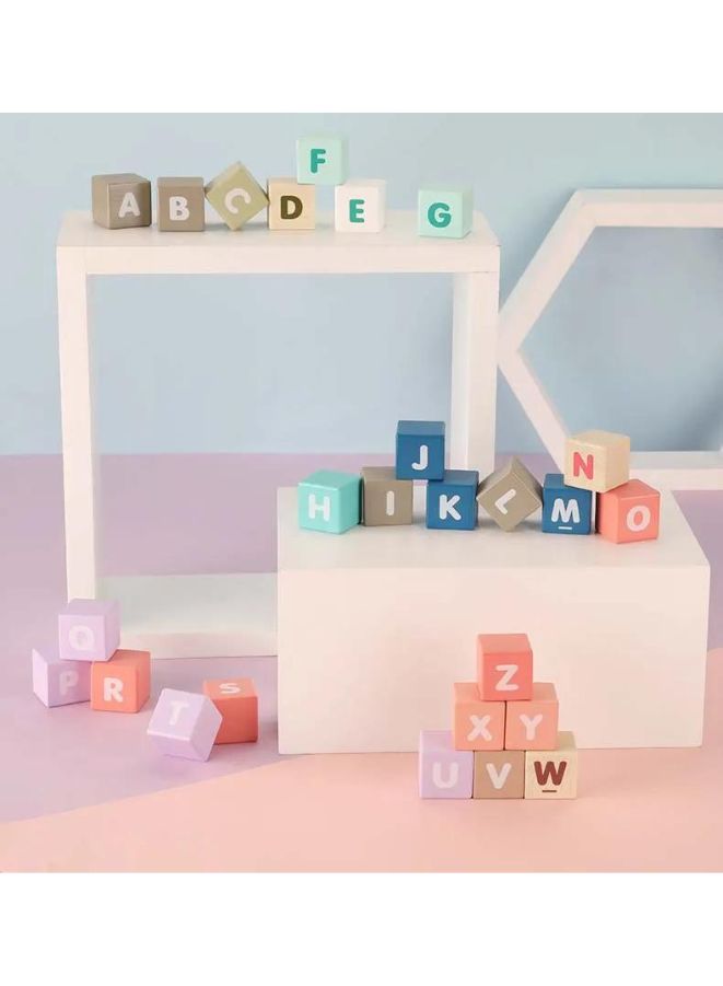 115 قطعة مجموعة كتل بناء ملونة خشبية مشهد مدينة حركة دلو إبداعي لعبة تجميع تعليمية - Image 5