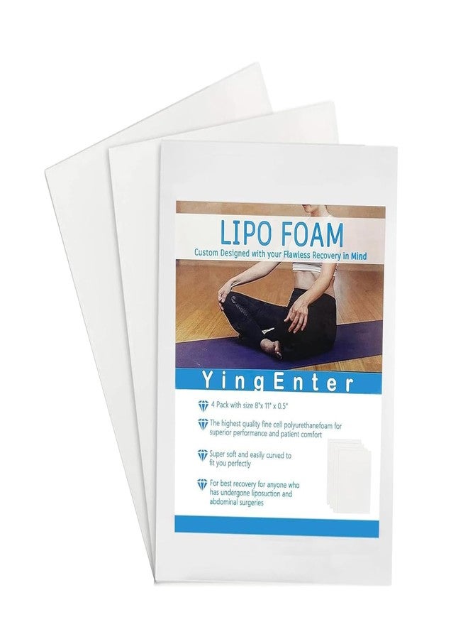YingEnter 3 Pack Lipo Foam - Post Surgery Ab Board for Use with Post Liposuction Surgery Flattening Abdominal Compression Garments Liposuction Foam pads for Recovery 8"X11" - Image 1