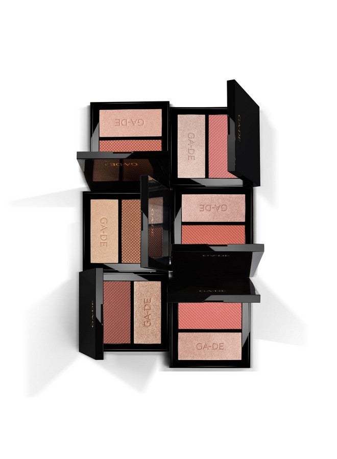 GA-DE Velveteen Blush And Shimmer Duet 12 Formulated With Micronized Pearls And Pigments For Sculpting Face And Décolleté Parabenfree 0.26 Oz - Image 5