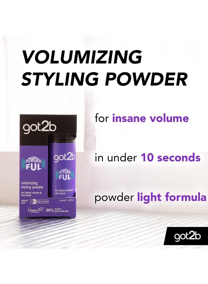 Got2b Schwarzkopf got2b Powder'ful Volume Unisex Root Hair Styling Powder, For Instant Volume and Root Boost, Vegan, 10g - Image 2