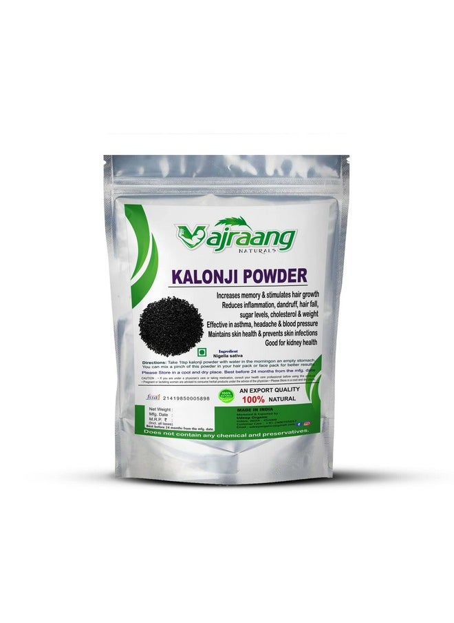 vajraang - Kalonji Powder (Black Seeds) For Hair Growth And Good For Health Nigella Seeds Powder 100G - Image 1