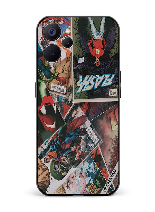 VR CREATIVE Protective Case Cover For Realme 10 5G Marvel Comic Design Multicolour - Image 1