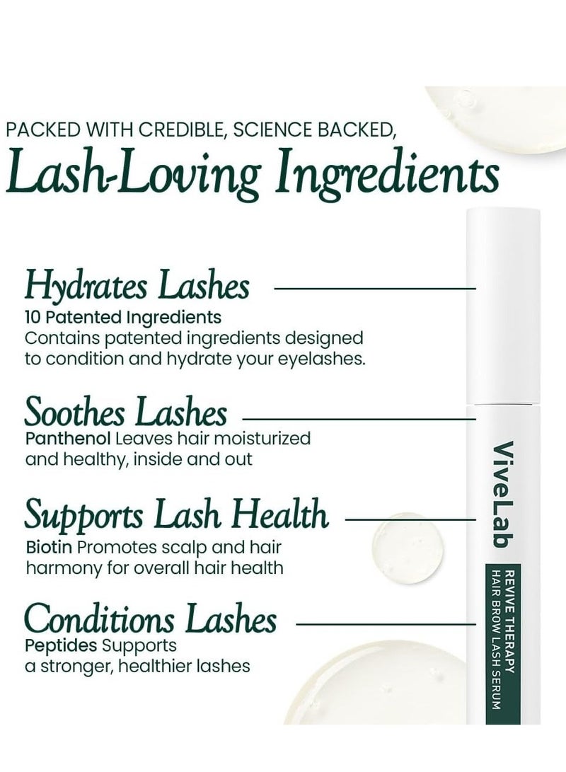 ViveLab ViveLab Biotin Lash Serum - Eyelash & Eyebrow Growth Serum. Eyelash & Eyebrow for Thick Lashes and Brows Korean Dermatologist-Conceived 0.35oz - Image 4