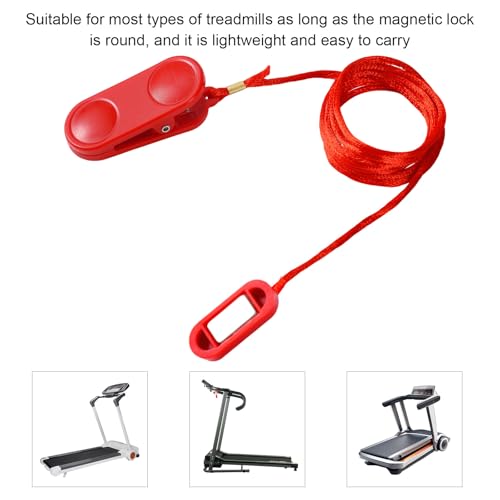 Gosknor 2pcs Treadmill Magnet Safety Key, Universal Magnetic Safety Switch Treadmill Emergency Stop Replacement Accessories for Most Running Machines (Flat Oval) - Image 4