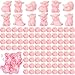 Menkxi 162 Pcs Mini Resin Pig Animals Bulk Tiny Figures Pig Party Decorations Mini Resin Toys Miniature Garden Landscape Aquarium Potted Plants DIY DecorPink Design - Image 2
