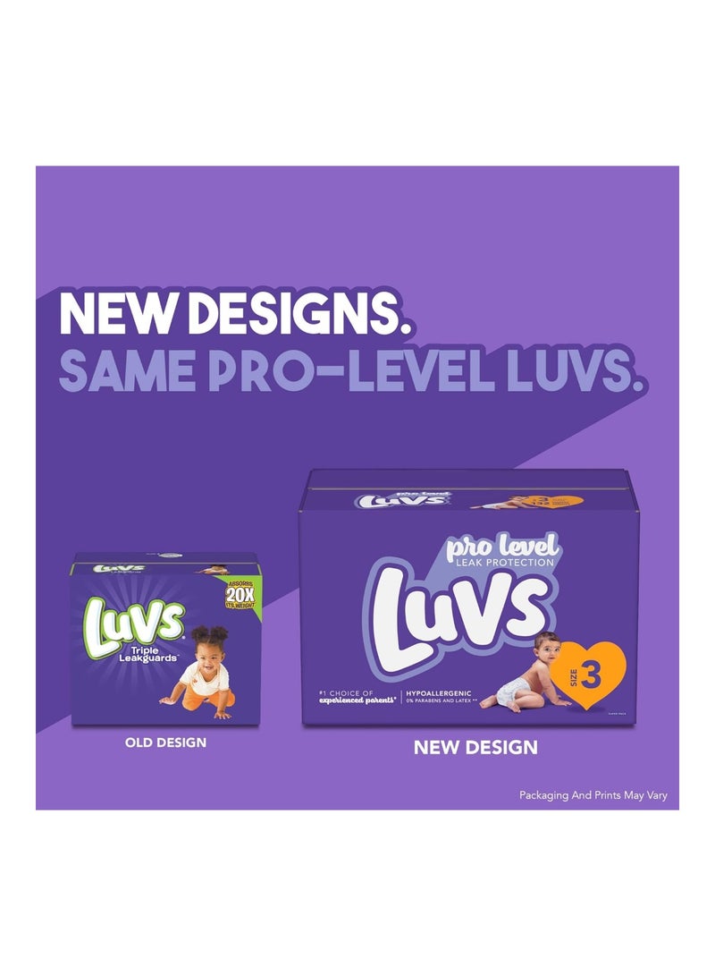 Luvs Pack Of 37 Triple Leakguards Diapers, Size 1 - Image 4