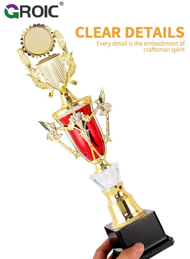 GROIC 39 سم جوائز ذهبية، جائزة كأس، جوائز ذهبية للأطفال، جوائز كأس بلاستيكية لحفلات الأطفال، مكافآت رياضية، جوائز مسابقات، هدايا حفلات - Image 4
