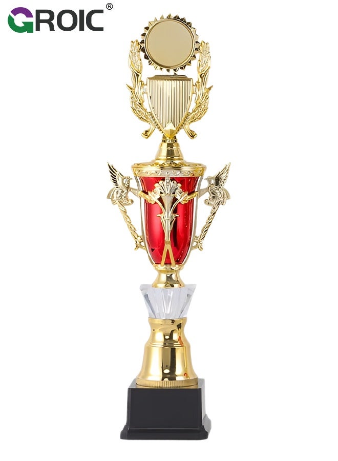 GROIC 39 سم جوائز ذهبية، جائزة كأس، جوائز ذهبية للأطفال، جوائز كأس بلاستيكية لحفلات الأطفال، مكافآت رياضية، جوائز مسابقات، هدايا حفلات - Image 1