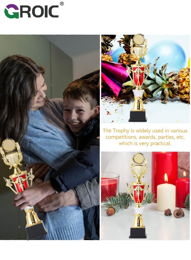 GROIC 39 سم جوائز ذهبية، جائزة كأس، جوائز ذهبية للأطفال، جوائز كأس بلاستيكية لحفلات الأطفال، مكافآت رياضية، جوائز مسابقات، هدايا حفلات - Image 5