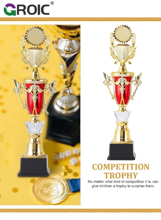 GROIC 39 سم جوائز ذهبية، جائزة كأس، جوائز ذهبية للأطفال، جوائز كأس بلاستيكية لحفلات الأطفال، مكافآت رياضية، جوائز مسابقات، هدايا حفلات - Image 3