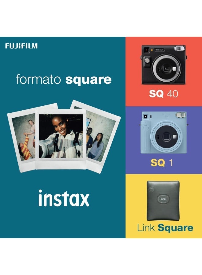 إنستاكس كاميرا فوجي فيلم انستاكس سكوير SQ1 بفيلم فوري - أزرق جليدي - Image 3