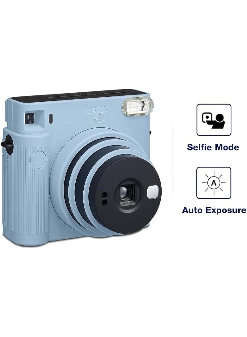 إنستاكس كاميرا فوجي فيلم انستاكس سكوير SQ1 بفيلم فوري - أزرق جليدي - Image 2