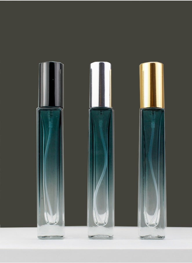 SANIYE 3 Pieces 10ml Mini Glass Spray Bottles, Refillable Perfume Bottles Travel Size for Perfume, Empty Fine Mist Cologne Sprayer Portable Sample Container Atomizer for Dispensing Toiletries Liquid Cosmetics, Suitable for Traveling Out  - Image 1