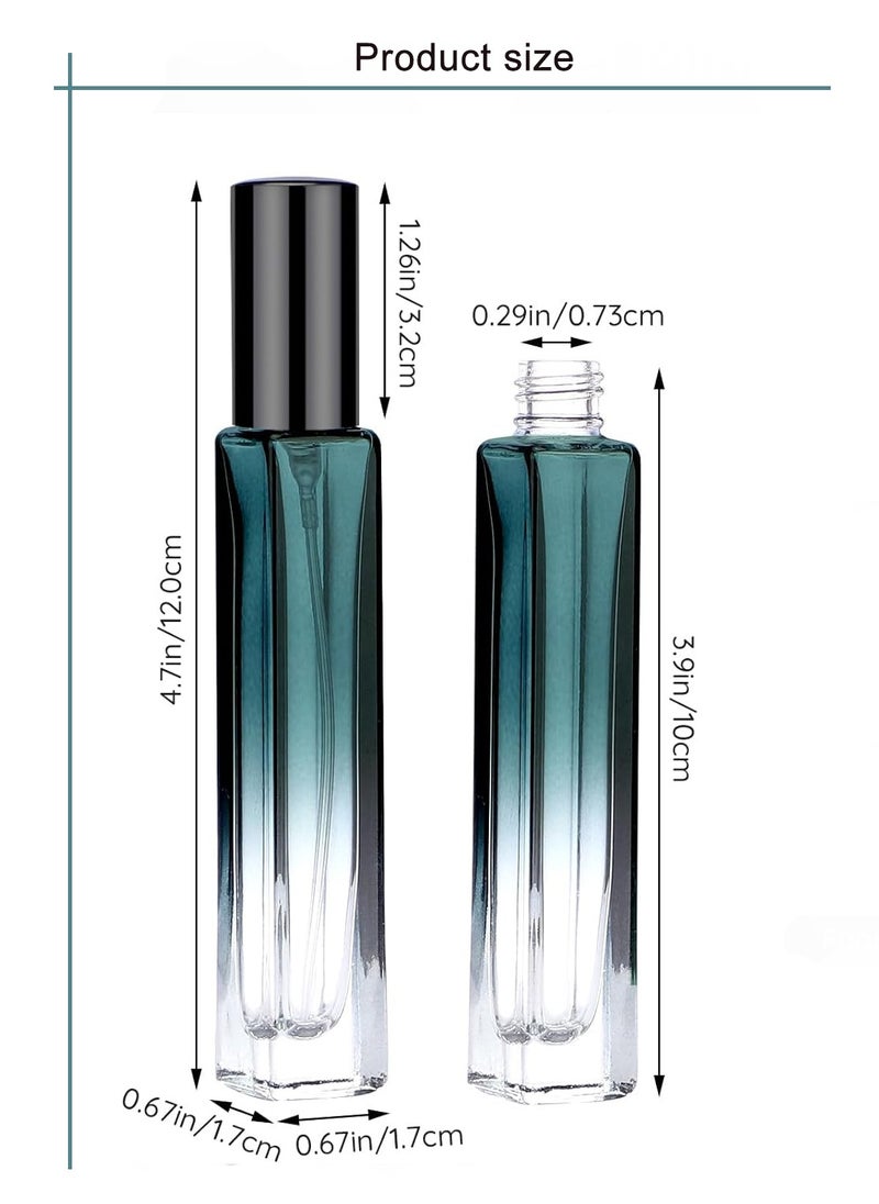 SANIYE 3 Pieces 10ml Mini Glass Spray Bottles, Refillable Perfume Bottles Travel Size for Perfume, Empty Fine Mist Cologne Sprayer Portable Sample Container Atomizer for Dispensing Toiletries Liquid Cosmetics, Suitable for Traveling Out  - Image 5