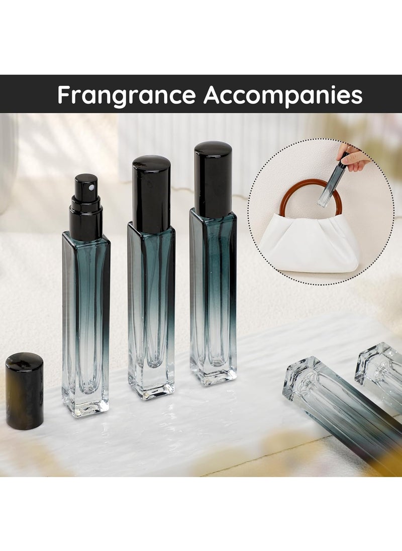 SANIYE 3 Pieces 10ml Mini Glass Spray Bottles, Refillable Perfume Bottles Travel Size for Perfume, Empty Fine Mist Cologne Sprayer Portable Sample Container Atomizer for Dispensing Toiletries Liquid Cosmetics, Suitable for Traveling Out  - Image 4