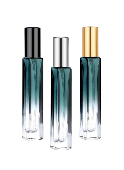 3 Pieces 10ml Mini Glass Spray Bottles, Refillable Perfume Bottles Travel Size for Perfume, Empty Fine Mist Cologne Sprayer Portable Sample Container Atomizer for Dispensing Toiletries Liquid Cosmetics, Suitable for Traveling Out