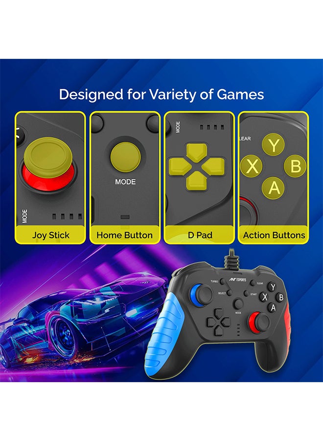 ANT Esports Renewed - Ant Esports GP110 Wired Gamepad, Compatible for PC & Laptop Computer (Windows 10/8 /7) / PS3 / Android -black - Image 5