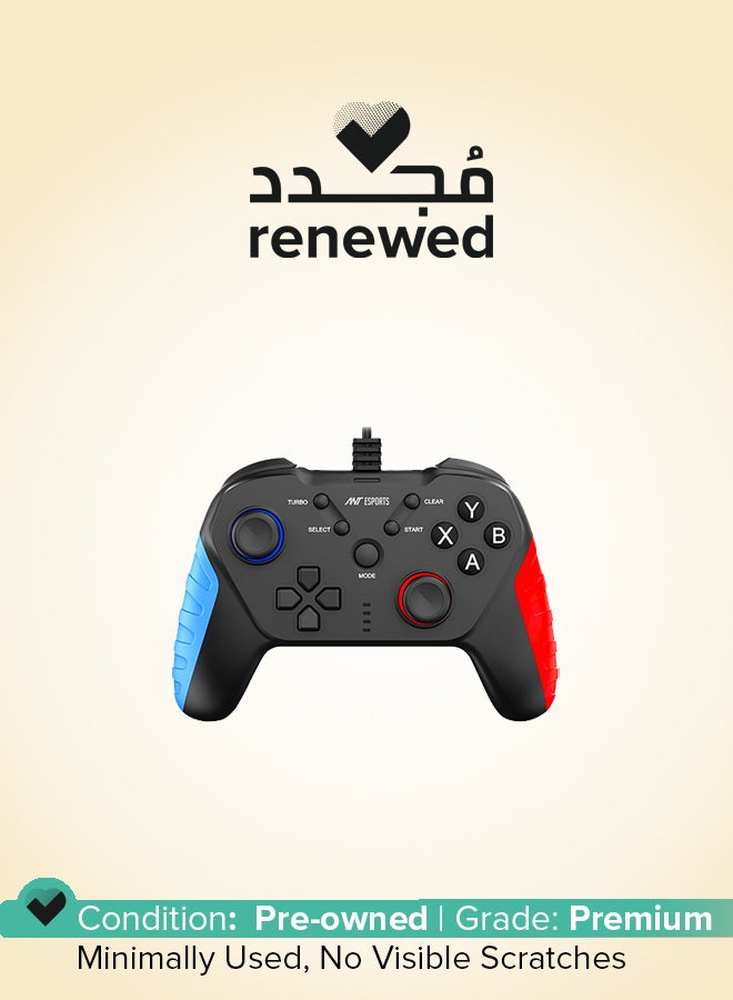 ANT Esports Renewed - Ant Esports GP110 Wired Gamepad, Compatible for PC & Laptop Computer (Windows 10/8 /7) / PS3 / Android -black - Image 1