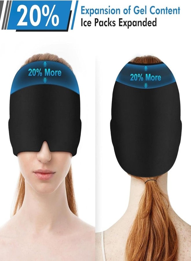ZENITY Migraine Relief Cap - Cold Therapy Ice Head Wrap for Headache, Tension, Sinus & Stress Relief – Reusable Ice Pack Mask - Image 3