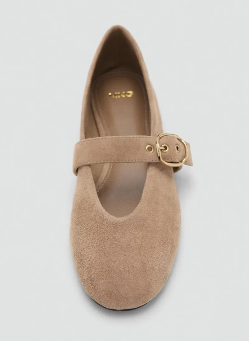 MANGO  Suede leather ballet flats for Women | Best Price UAE