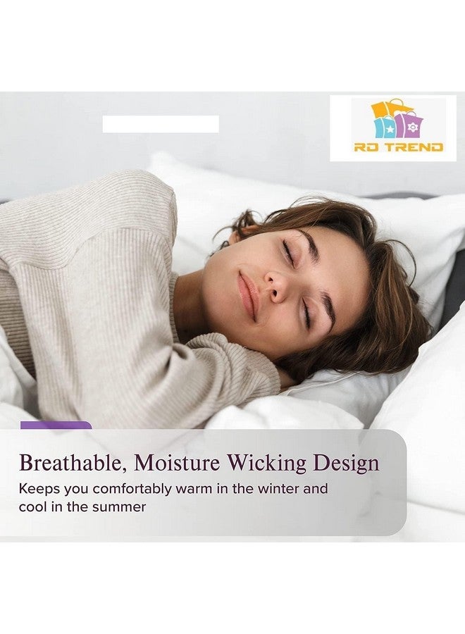 RD TREND 210 TC Jacquard 100% Cotton King Size 94 inch (235 cm) x 100 inch (250cm) Double Bedsheet with 2 Pillow Covers Color Aqua - Image 5