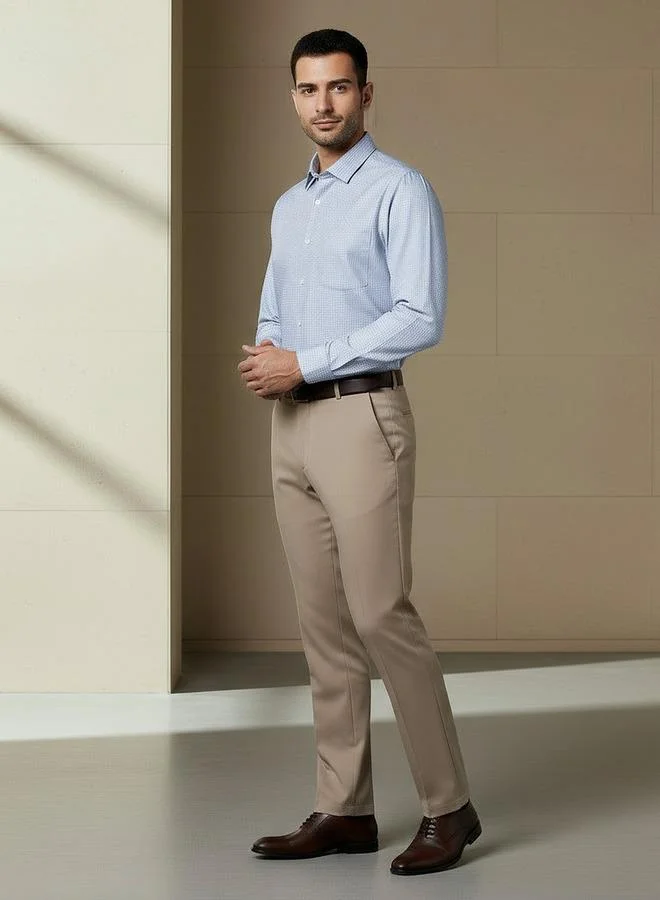 Splash FAV Men Slim Fit Collared Printed Long Sleeve Shirt