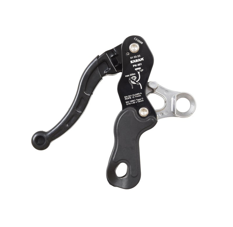 KARAM Grip Desender Advanced Climbing Gear for Safe Vertical Descents with Steel Quarter Turn Locking Karabiner | Durable, Lightweight | Ideal for Climbing, Caving & Rescue Mission | PN401(PN113) - Image 1