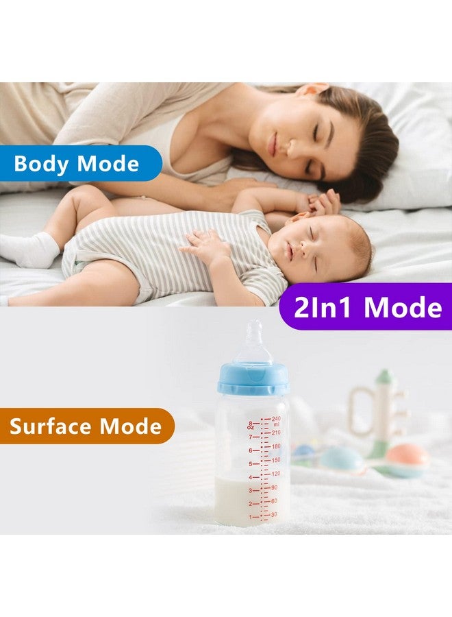 HeTaiDa ترمومتر رقمي للبالغين والأطفال ترمومتر جبهة بدون لمس للأطفال 2 في 1 وضع سطح الجسم ترمومتر بالأشعة تحت الحمراء مع إنذار للحمى وقراءات دقيقة فورية - Image 4