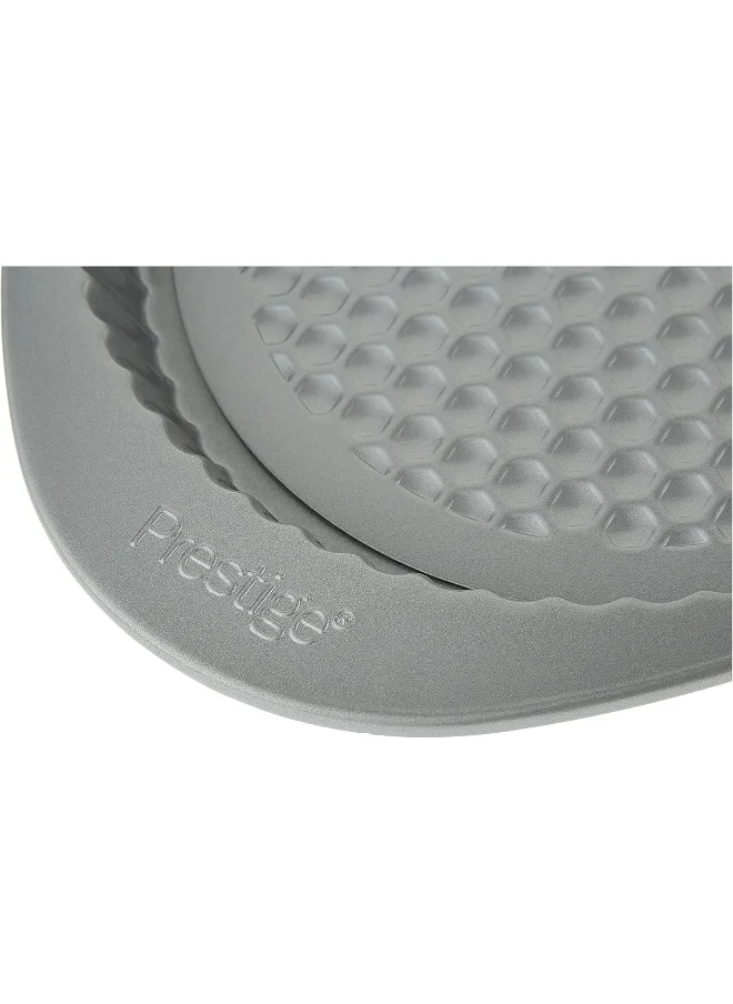 برستيج Prestige Loose Base Flan Tin 9 Inches [Pr57137], Grey كروم 23سم