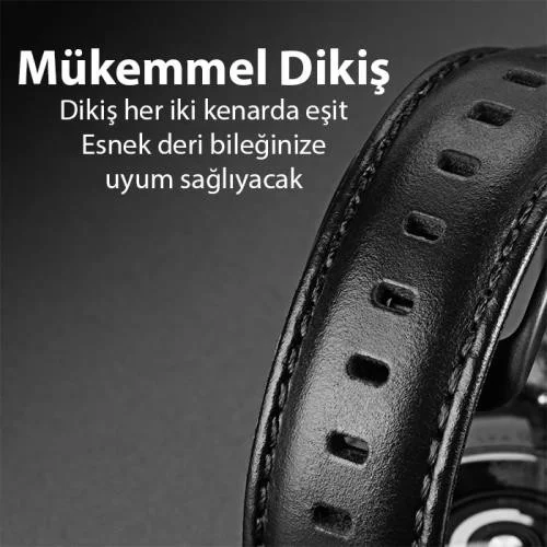 بولهاموبيل Polham Hermes Loop Leather Strap Band For Samsung Galaxy Watch 20MM and Huawei Gt2-Gt3-Magic 2 42MM