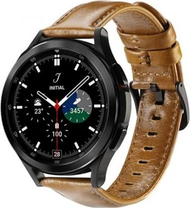 بولهاموبيل Polham Hermes Loop Leather Strap Band For Samsung Galaxy Watch 20MM and Huawei Gt2-Gt3-Magic 2 42MM