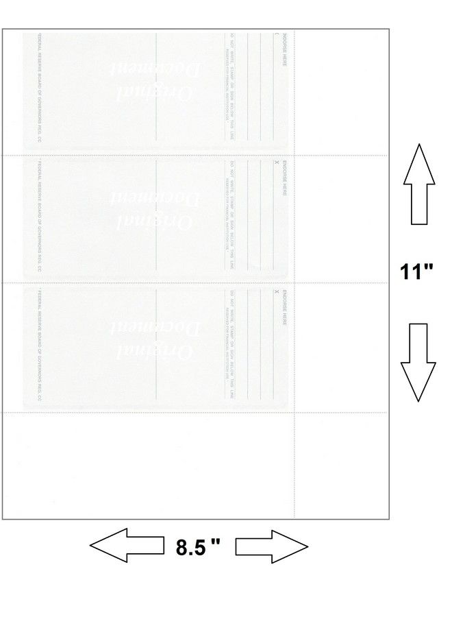 Compuchecks Computer Check Paper Blank Personal Wallet Checks 3 On A Page Compatible With Versa Check Quickbooks Quicken And Any Laser Printer (100 Sheets 300 Checks Gold Diamond) - Image 3