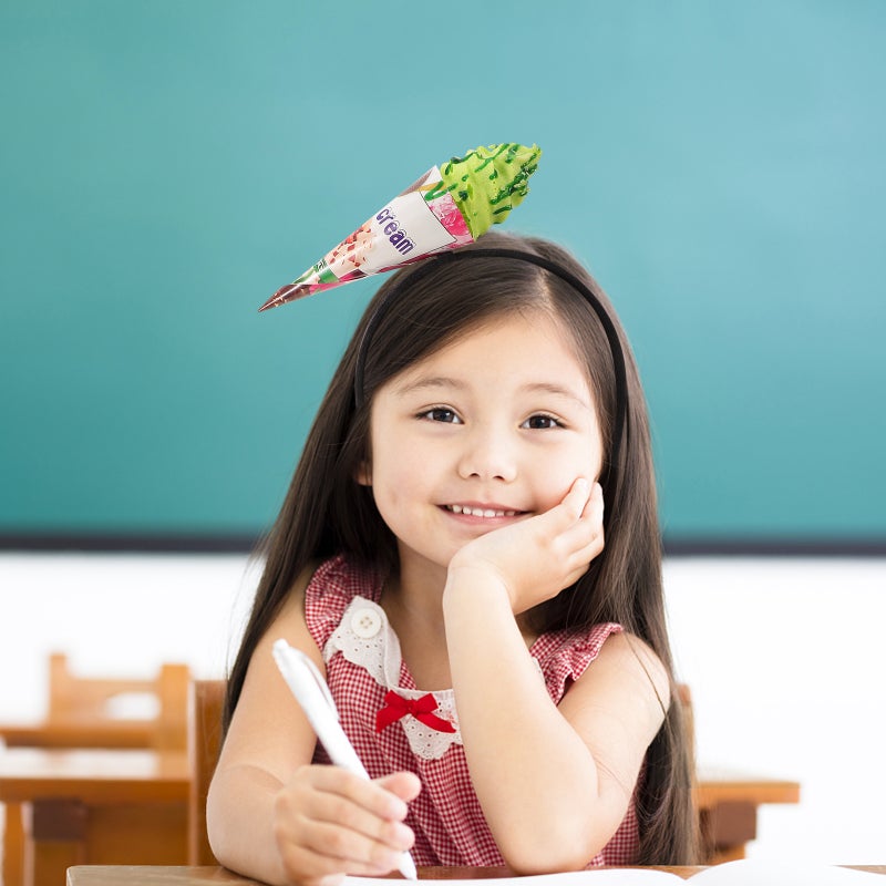 Funny Headpiece Ice Cream Cosplay Headband Party Headpiece Interesting Party Hair Accessory - Image 5