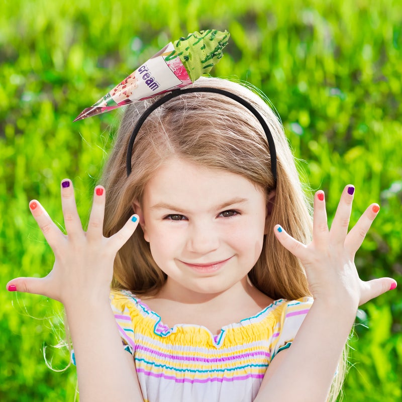 Funny Headpiece Ice Cream Cosplay Headband Party Headpiece Interesting Party Hair Accessory - Image 4