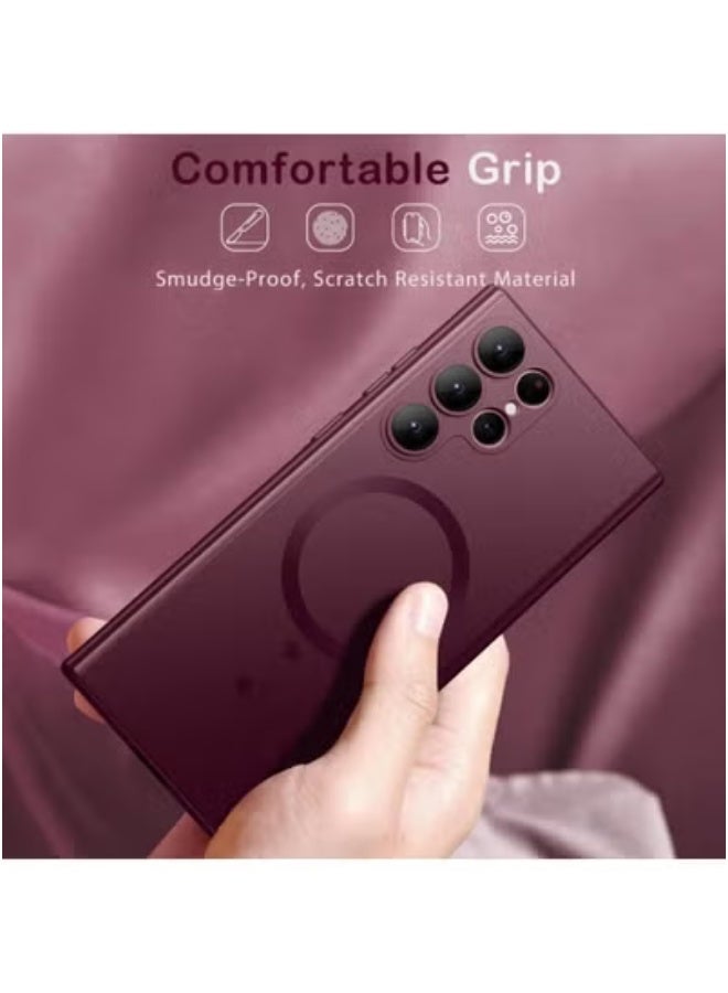 Samsung Galaxy S24 Ultra Magnetic Case Cover – Slim, Lightweight & Shockproof Phone Case with Wireless Charging Compatibility | Durable 6.8-Inch Back Cover with Secure Magnetic Closure | Anti-Scratch, Drop-Resistant & Precise Cutouts for Full Protection - Image 4