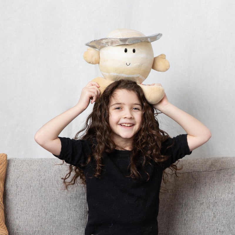 Celestial Buddies Saturn Buddy | 10" Soft Stuffed Plush, Embroidered Features, Fun Planet Facts Tag for Kids â€“ STEM Learning, Educational Gift, Classroom & Homeschool Science Space Astronomy | 0+ - Image 3