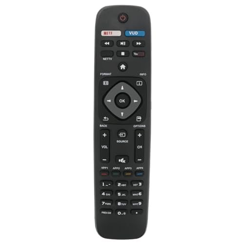 ZdalaMit NH500UP Replace Remote fit for Philips TV 50PFL5601/F7 65PFL5602/F7 55PFL5602/F7 50PFL5602/F7 43PFL5602/F7 32PFL4902/F7 40PFL4901/F7 43PFL4901/F7 50PFL4901/F7 55PFL6902/F7 43PFL4902/F7 65PFL6902/F7 - Image 1