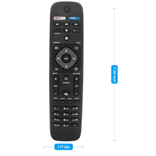 ZdalaMit NH500UP Replace Remote fit for Philips TV 50PFL5601/F7 65PFL5602/F7 55PFL5602/F7 50PFL5602/F7 43PFL5602/F7 32PFL4902/F7 40PFL4901/F7 43PFL4901/F7 50PFL4901/F7 55PFL6902/F7 43PFL4902/F7 65PFL6902/F7 - Image 5