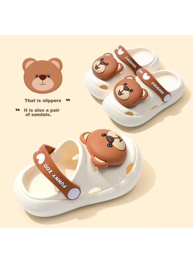 Daddy Pig Piggy Dad Children's Slippers Girls Boys Summer Indoor Anti-slip Bathing Beach Bunny Hole Shoes 190 - Image 1
