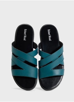 Robert Wood Men'S Cross Strap Sandals  - Image 4