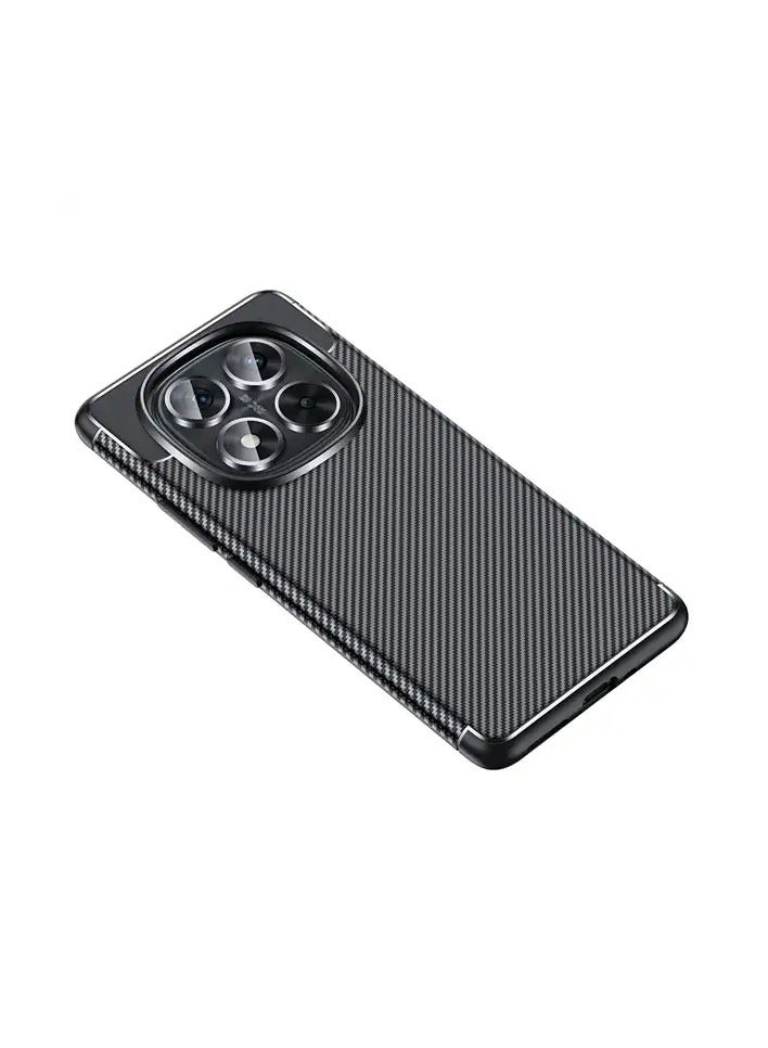 أوتو فوكس جراب حمايه سيليكون تصميم1 مقاوم للصدمات حمايه للكاميرا متوافق مع Redmi Note 14 Pro Plus (اسود) - Image 2