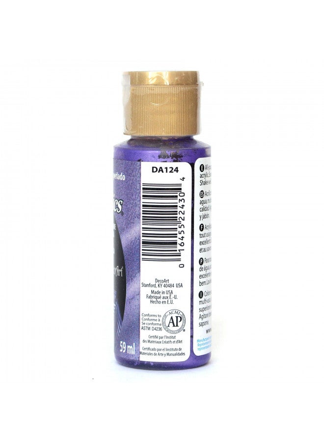 DecoArt Dazzling Metallics 2-Ounce Purple Pearl Acrylic Paint - Image 3