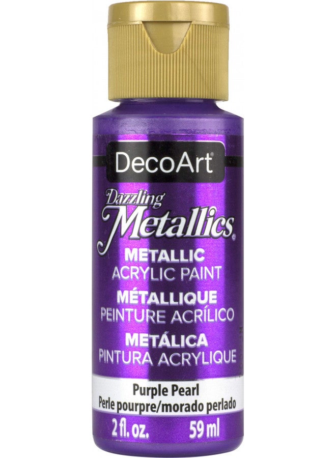 DecoArt Dazzling Metallics 2-Ounce Purple Pearl Acrylic Paint - Image 2