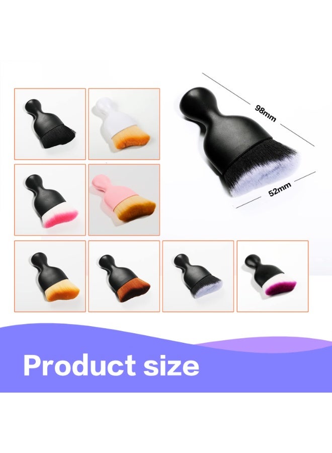 Car Interior Detailing Brush,Soft Bristle Cleaning Brush Car Detailing Brush Dusting Brush,Car Interior Cleaning Tool,Auto Detail Brush Car Dash Duster Brush (White) - Image 2