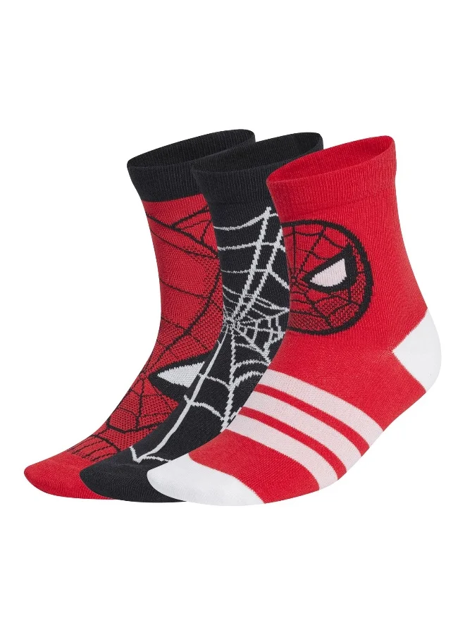 اديداس adidas marvel spider-man kids unisex crew socks