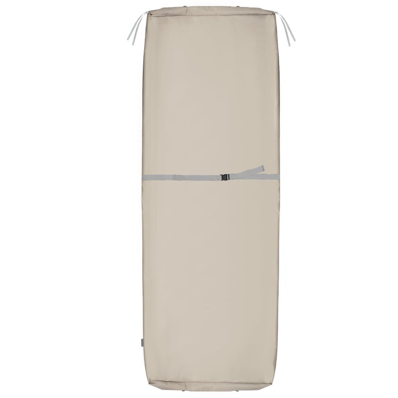 NettyPro أغطية وسائد كراسي الاسترخاء الخارجية من نتّي برو مع سحاب ورباط مقاومة للماء ومقاومة للأشعة فوق البنفسجية 80 × 26 × 3 بوصة غطاء بديل فقط كاكي - Image 1