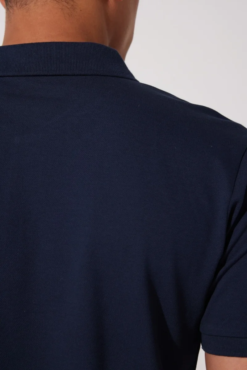 Riders By Lee Regular Fit Normal Cut Cotton Polo Neck Navy Blue T-Shirt