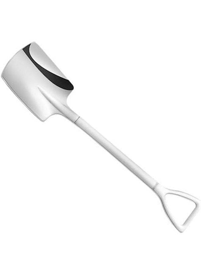 304 Stainless Steel Ice Cream Scoop Set 4 Pieces Silver Square Dessert Tableware - Image 1
