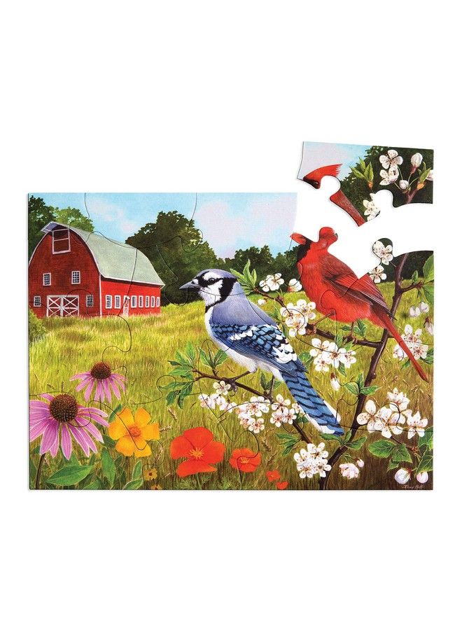 Relish Large Piece Puzzles For Seniors 13 Piece Summer Birds Jigsaw Puzzle Dementia Products For Elderly - Image 1